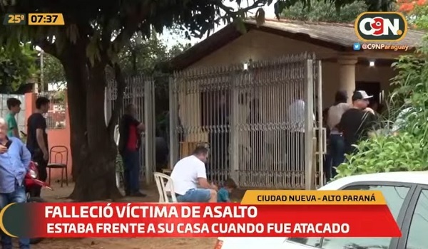 Fallece víctima de asalto y vecinos lamentan inseguridad