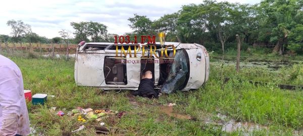 Accidente de tránsito sobre la Ruta PYO5 deja un fallecido y siete lesionados