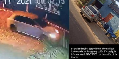 GRAL. ARTIGAS:  HURTAN UN AUTOMÓVIL ESTACIONADO EN LA CALLE - Itapúa Noticias