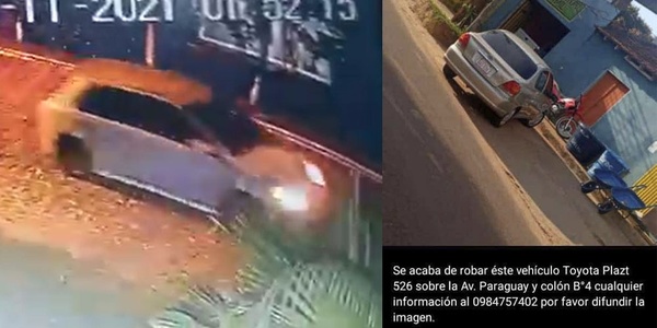 GRAL. ARTIGAS: HURTAN UN AUTOMÓVIL ESTACIONADO EN LA CALLE - Itapúa Noticias
