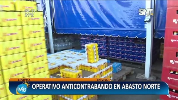 Operativo anticontrabando en el Abasto Norte - SNT