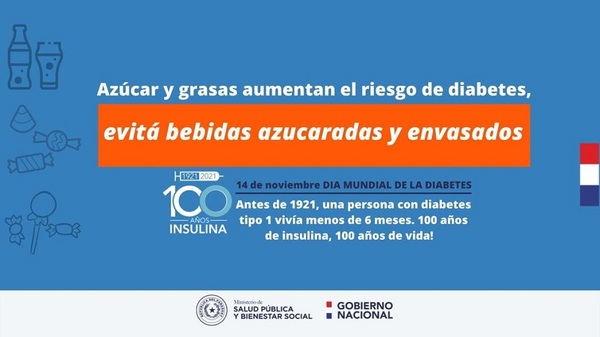 Por la semana de la lucha contra la diabetes, Salud recomienda disminuir con los azúcares