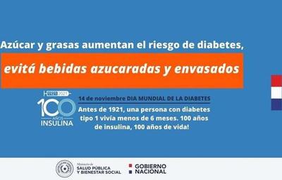 Salud aconseja evitar azúcares y alimentos procesados, por la 'Semana de la diabetes'