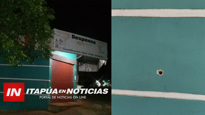 MÁS DE SEIS DISPAROS SE EFECTUARON CONTRA UNA DESPENSA EN B° SAN PEDRO - Itapúa Noticias