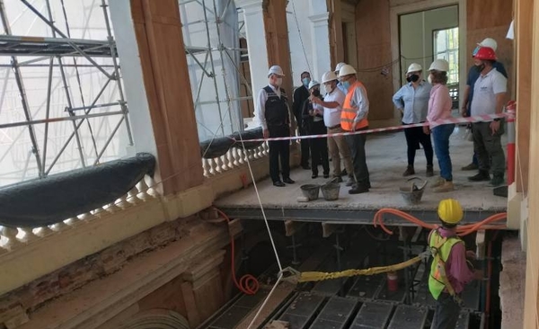 Diario HOY | Restauración del ala oeste del Palacio de López llega al 40 %