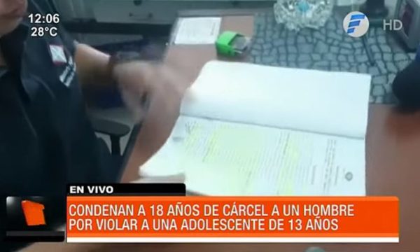 Condenado a 18 años de cárcel por abusar de su hijastra | Telefuturo