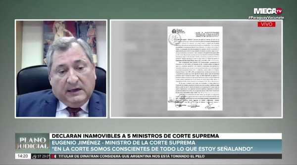 Eugenio Jiménez justifica inamovilidad: "Es solo una declaración de lo que ya estaba determinado" - Megacadena — Últimas Noticias de Paraguay