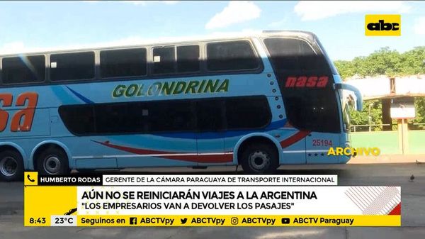 Para Dinatran, llama la atención que Argentina dilate permiso para ingreso de buses - Nacionales - ABC Color