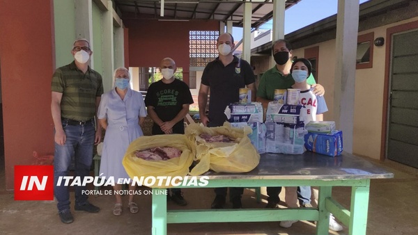ASOCIACIÓN MANOS AMIGAS DONÓ 60 KG DE CARNE AL ASILO. - Itapúa Noticias