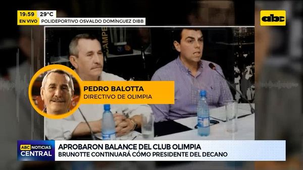 Renunció el presidente de Olimpia, Miguel Brunotte - ABC Noticias - ABC Color