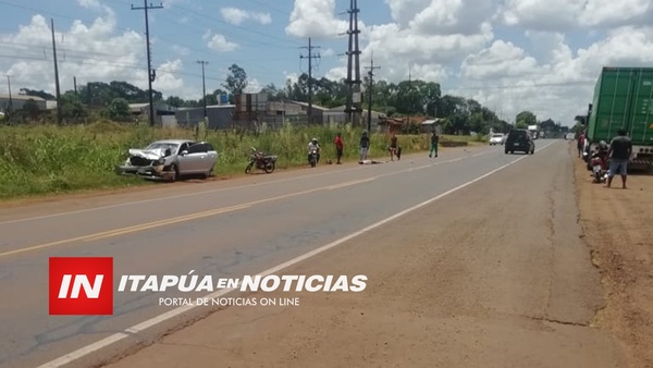 GRAVE ACCIDENTE SOBRE RUTA PY 6 ZONA CAPITAN MIRANDA. - Itapúa Noticias