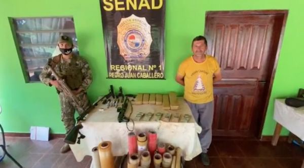 Intervienen vivienda rural por venta de marihuana en Pedro Juan Caballero