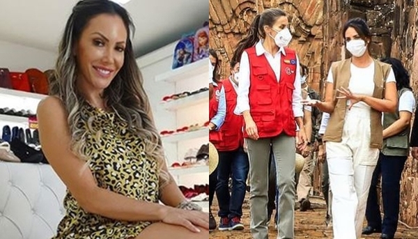 Ruth vistió a la primera dama durante la visita de la Reina Letizia - Teleshow