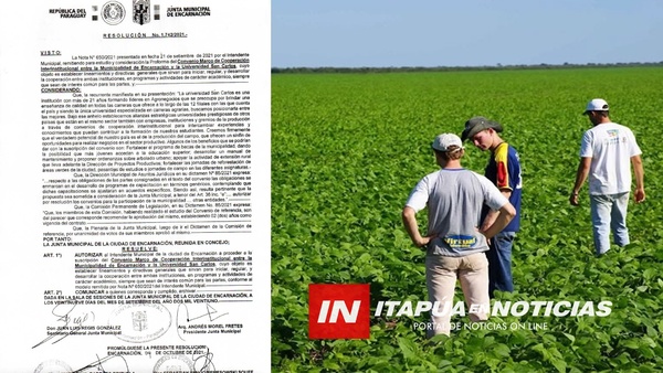 UNIVERSIDAD SAN CARLOS SUSCRIBIÓ CONVENIO CON LA MUNICIPALIDAD DE ENCARNACIÓN. - Itapúa Noticias