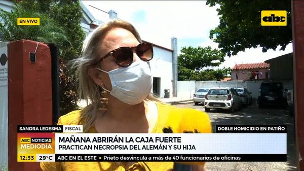 Practican necropsia del Alemán y su hija, mañana abrirán la caja fuerte - ABC Noticias - ABC Color