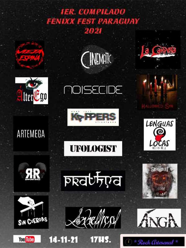 Dieciséis bandas paraguayas presentan hoy compilado musical previo al Festival Fenixx Fest Internacional - .::Agencia IP::.