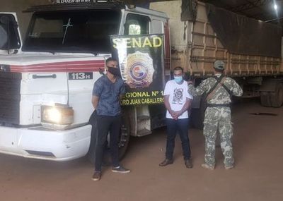 Incautan marihuana y camión robado en un establecimiento rural en Capitán Bado