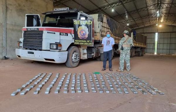 Decomisan marihuana tipo marroquí y un camión robado en Capitán Bado