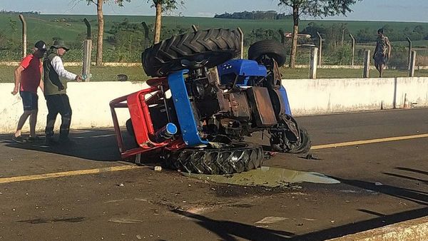 Brasileño fallece durante picada de tractores en Iruña