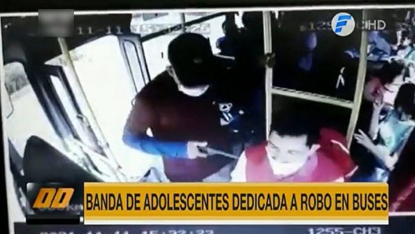Policía detiene a adolescentes que realizaban asaltos en buses