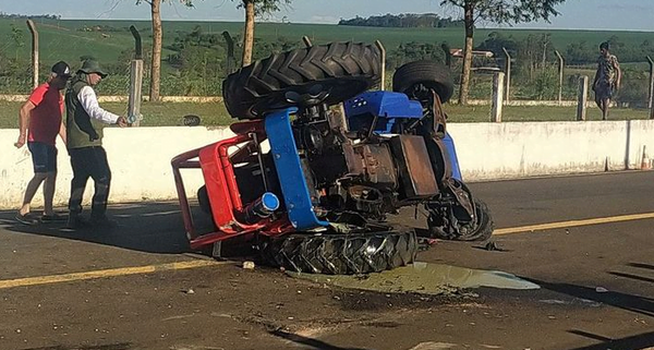 Brasileño fallece durante picada de tractores en Iruña - Noticiero Paraguay