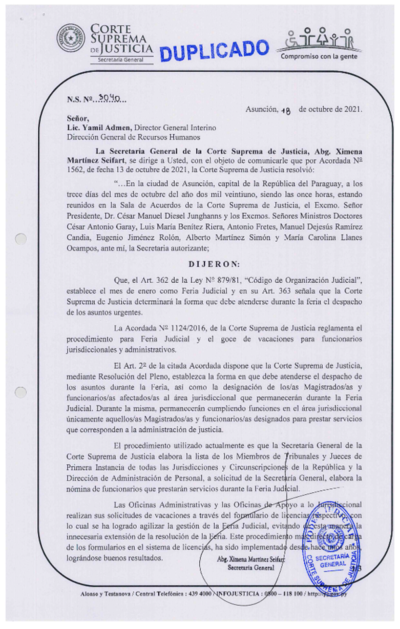 Corte Suprema establece cómo se trabajará durante la feria judicial - ADN Digital