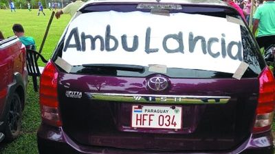 Ambulancia chileré: el ingenio de un  humilde club de la liga  de Curuguaty