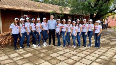 Intendente verificó obras y participó de lanzamiento de campaña de vacunación en Pedro Juan