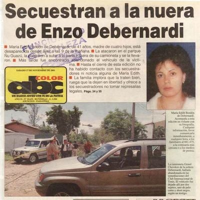 Con el caso Debernardi, EPP iniciaba hace 20 años la era de secuestros - Nacionales - ABC Color