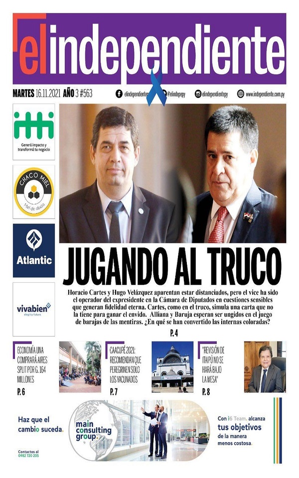 Portadas de este martes 16 de noviembre de 2021