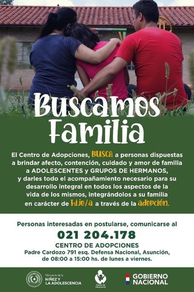 Alrededor de 40 niños, niñas y adolescentes a la espera de ser adoptados - Nacionales - ABC Color