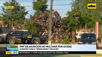 PMT no multará a infractores por 45 días - ABC Noticias - ABC Color