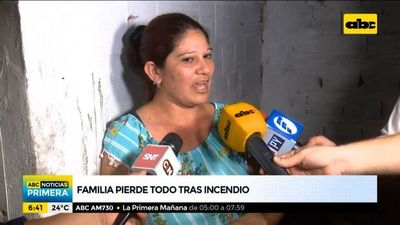 Familia perdió todo tras incendio y pide ayuda a la ciudadanía - ABC Noticias - ABC Color