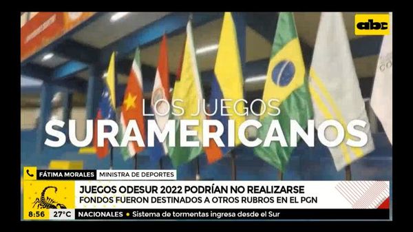 Juegos Odesur 2022 en Asunción corren peligro por rubros redestinados en el PGN - A la gran 730 - ABC Color