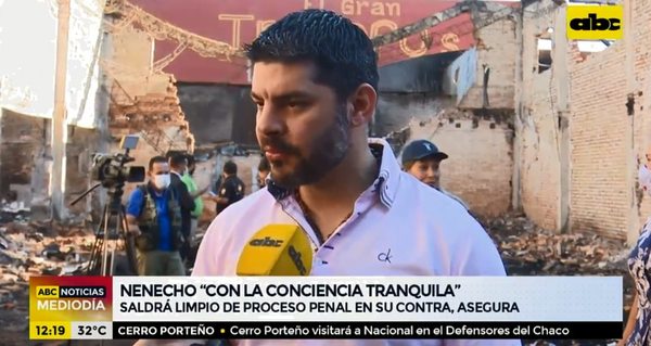 “Nenecho” asegura que saldrá “limpio” de todo proceso penal - Nacionales - ABC Color