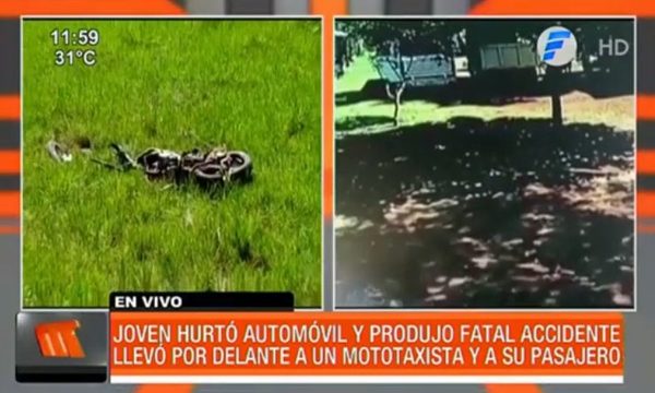 Robó un vehículo y ocasionó accidente fatal | Telefuturo