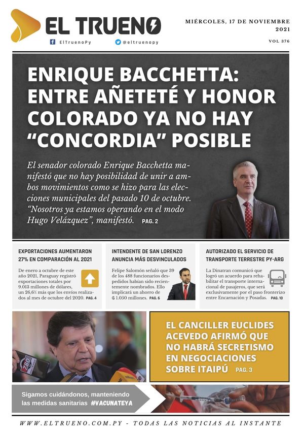 E-paper 17 de noviembre 2021 - El Trueno