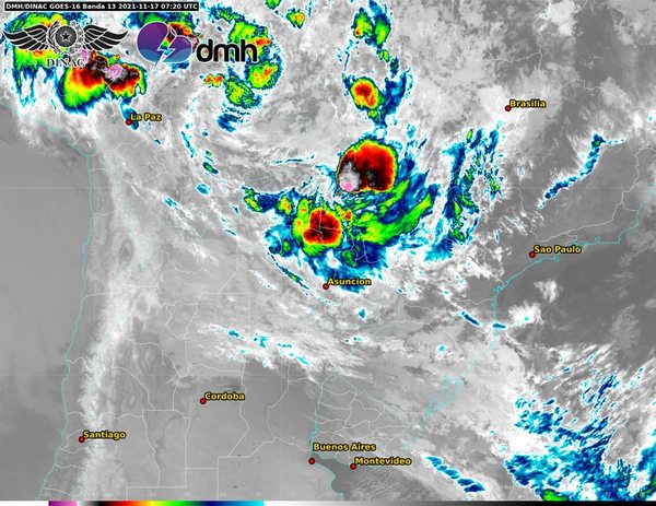 Lluvias y tormentas persistirán, anuncia Meteorología - Nacionales - ABC Color