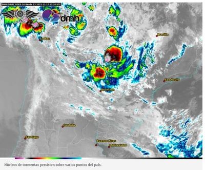 Clima: Lluvias continúan este miércoles con tormentas en el Norte y Chaco