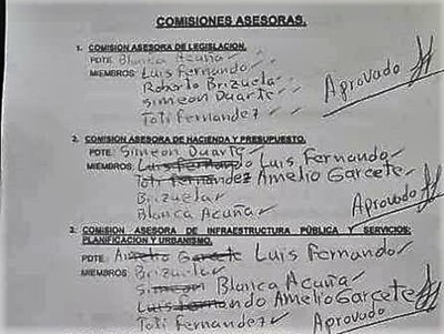 En la Junta Municipal de Franco está “APROVADO” todo