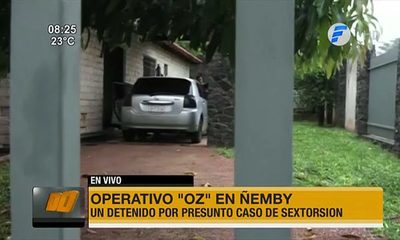 Detuvieron a un hombre por presunto caso de sextorsión en Ñemby | Telefuturo