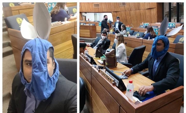 Diario HOY | Diputado antivacuna va a sesionar con ropa interior como tapabocas