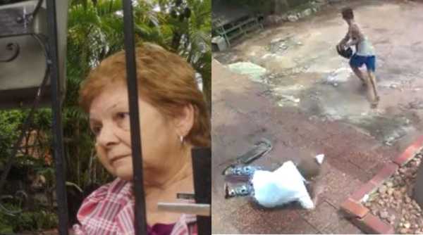 Anciana asaltada se llevó un gran susto: “Me tiró como una bolsa de papa al suelo” - Noticiero Paraguay
