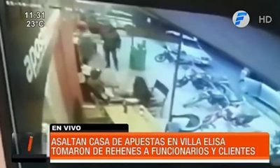 Millonario robo a casa de apuestas en Villa Elisa | Telefuturo