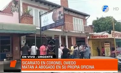 Joven abogado fue asesinado por sicarios en Coronel Oviedo | Telefuturo