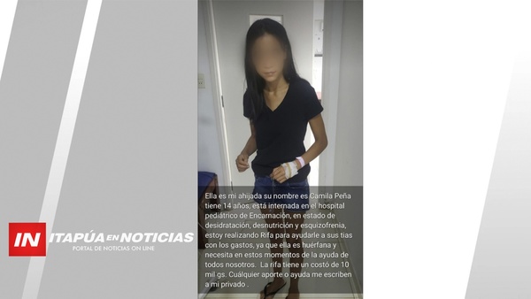 VENDEN RIFA PARA COSTEAR TRATAMIENTO DE UNA NIÑA HUÉRFANA. - Itapúa Noticias