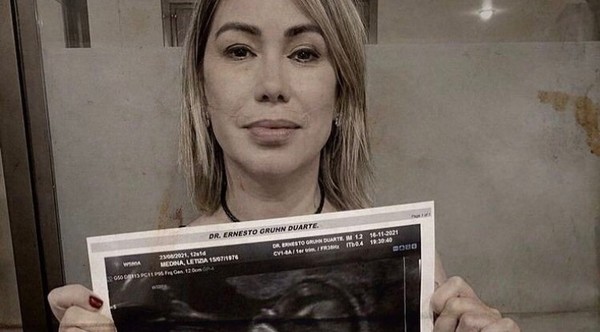 La actriz y presentadora de radio y Tv Letizia Medina se encuentra en la dulce espera