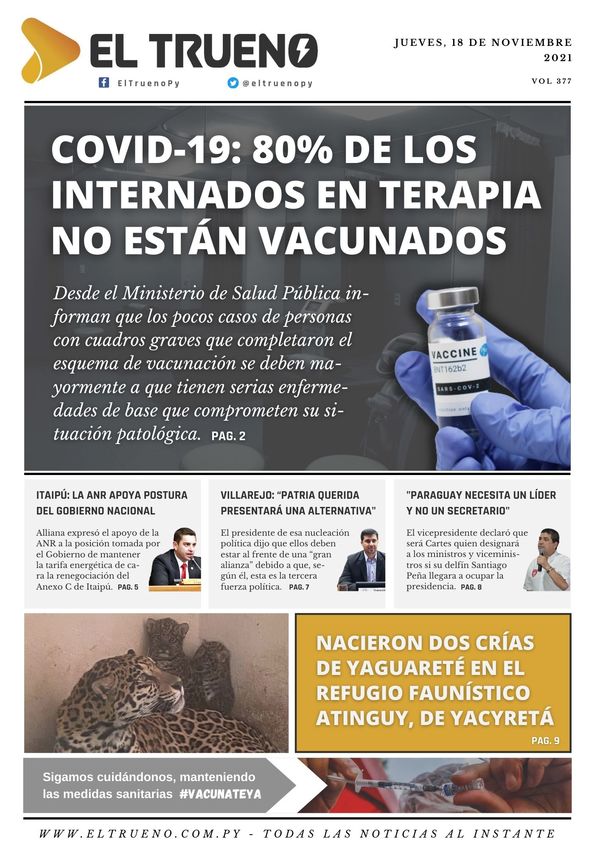 E-paper 18 de noviembre 2021 - El Trueno