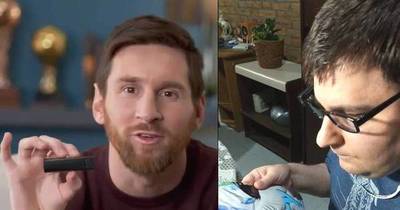 La Nación / Compartió un video que llegó hasta Messi y este le regaló una OrCam