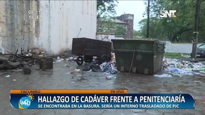 Hallazgo de cadáver frente al penal de Tacumbú - SNT
